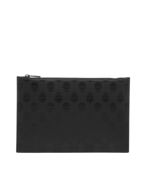 Alexander Mcqueen Skull Zipped Pouch