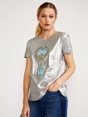 Jewel Metallic Tee