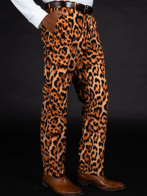 Fastest Finishers | Leopard Print Suit Pants