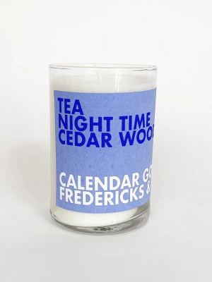 Scented Candle: Tea, Night Time, Cedar Wood