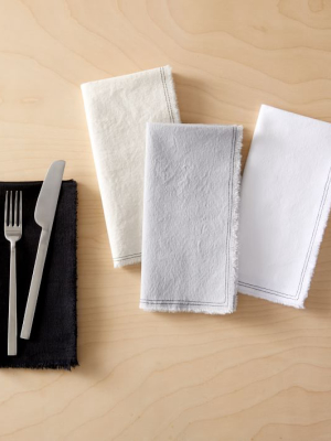 Quiet Town Re: Canvas Napkins - Set Of 4