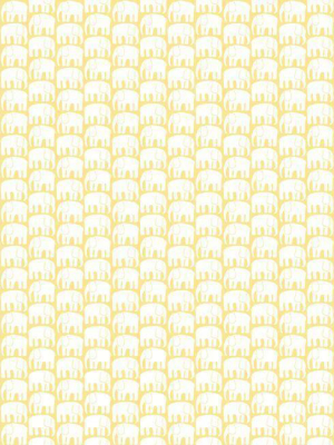 Elefantti Peel & Stick Wallpaper In Yellow By Roommates For York Wallcoverings