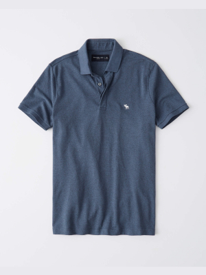 Concealed Placket Stretch Icon Polo