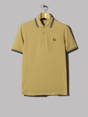 Fred Perry Twin Tipped Fred Perry Shirt (gold / Petrol Blue)