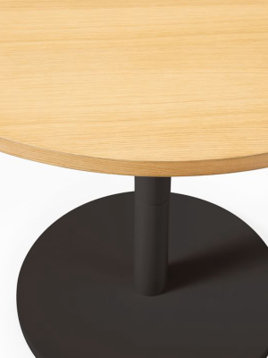 Large Wood Top Round Bistro Table - Sand