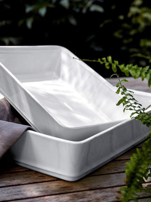 Costa Nova Friso Rectangular Baking Dish 9.75" - White