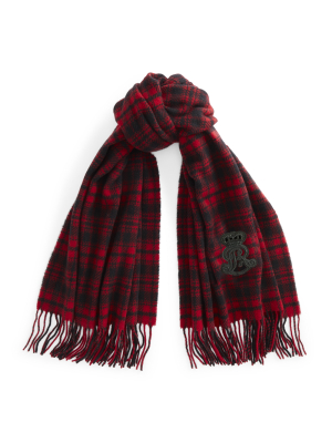 Plaid Wool Scarf