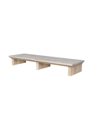 Solid Wood 46" Media Bridge Unfinished - International Concepts