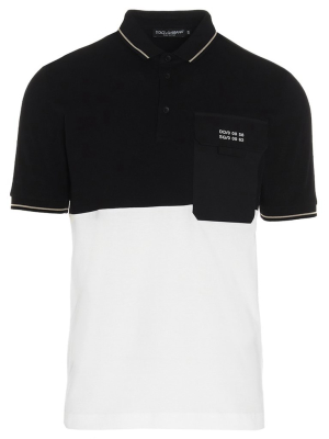 Dolce & Gabbana Two-tone Polo Shirt