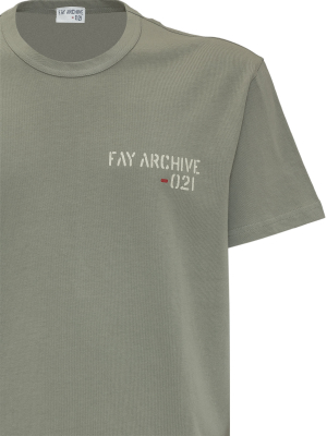 Fay Archive Logo Print T-shirt