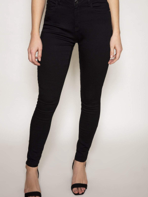 High Waist Jeans In Black