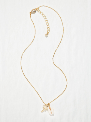 Aerie Shell Charm Necklace