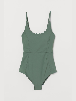 Scalloped-edge Swimsuit