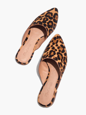 The Remi Mule In Leopard Calf Hair