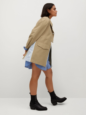 Cotton-blend Trench Coat