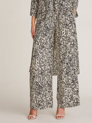 Elena Abstract Silk Pant