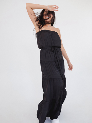 Tiered Tube Maxi Dress