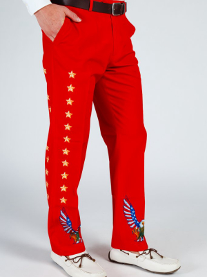 The Sunday Best | Red Usa Eagle Pants