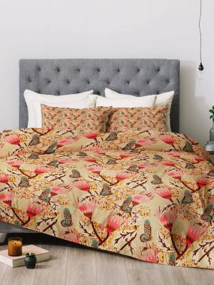 Holli Zollinger Madamoiselle Temple Butterfly Comforter Set - Deny Designs