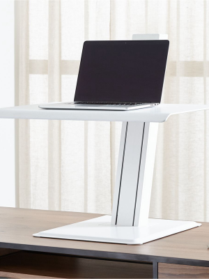 Humanscale ® White Laptop Quickstand Eco Standing Desk Converter