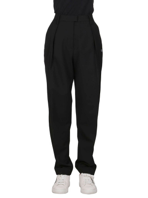 Off-white High-waisted Tapered Pants