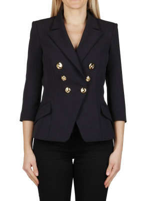 Elisabetta Franchi Double-breasted Cropped Blazer