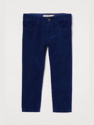 Slim Fit Corduroy Pants