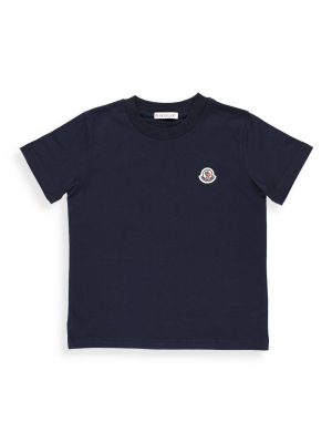 Moncler Enfant Logo Embroidered T-shirt