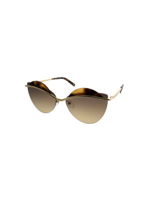 Marc Jacobs Marc 104/s J5g Gg Womens Cat-eye Sunglasses Gold Havana 60mm