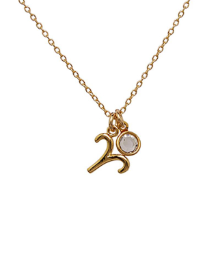 Aries + Birth Crystal Necklace