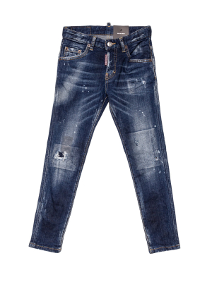 Dsquared2 Kids Distressed Effect Skater Jeans