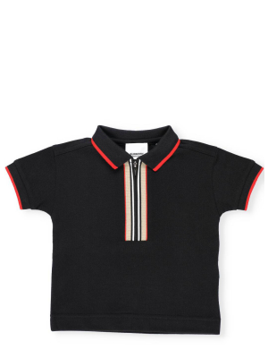 Burberry Kids Icon Stripe Detail Polo Shirt