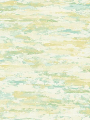 Brushstrokes Wallpaper In Green And Gold From The French Impressionist Collection By Seabrook Wallcoverings