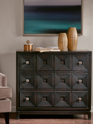 Perry Accent Chest With 3 Drawers Brown