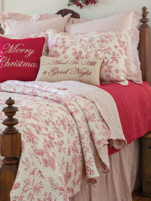 C&f Home Evergreen Toile Quilt Set