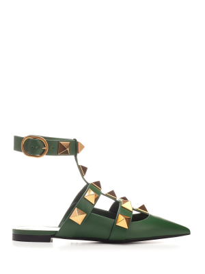 Valentino Garavani Roman Stud Ballet Flats