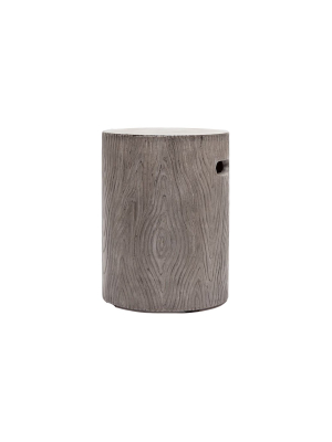 Faux Bois Outdoor Stool