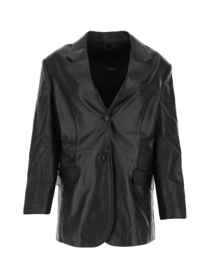 Manokhi Jared Leather Blazer