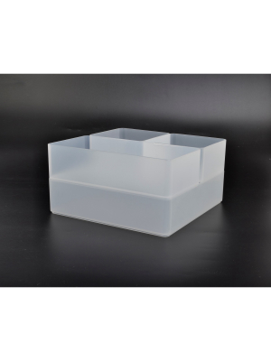 4pc Plastic Drawer Organizer Clear - Made By Design™