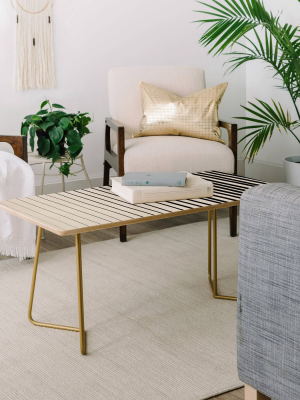 Alisa Galitsyna Vertical Lines Coffee Table - Deny Designs