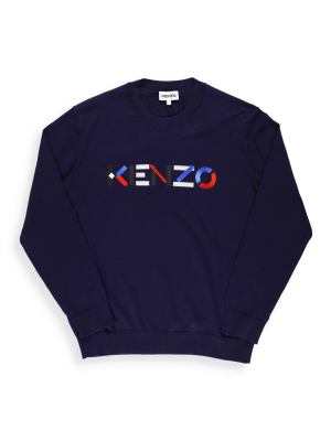 Kenzo Logo Embroidered Sweatshirt