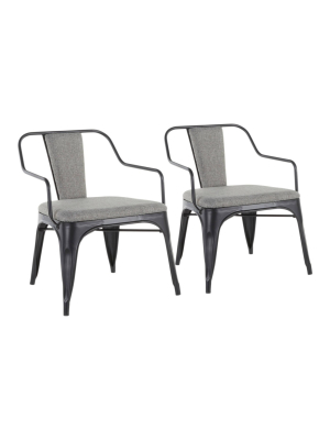 Set Of 2 Oregon Industrial Dining Chairs - Lumisource