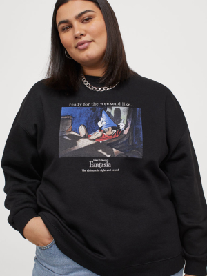 H&m+ Printed Sweatshirt