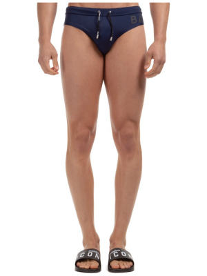 Balmain Logo Printed Swimming Briefs