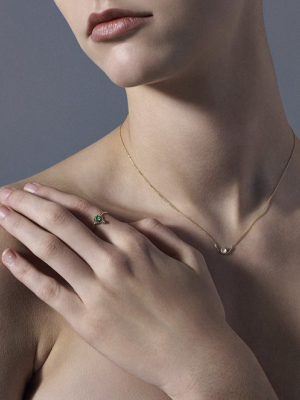 Nestled Emeralds & Three-step Triangle Ring Pairing