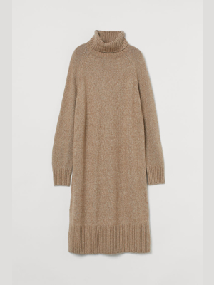 Knit Turtleneck Dress