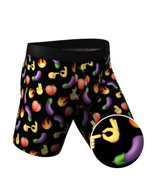 The Emoji Orgy | Emoji Ball Hammock® Long Boxers