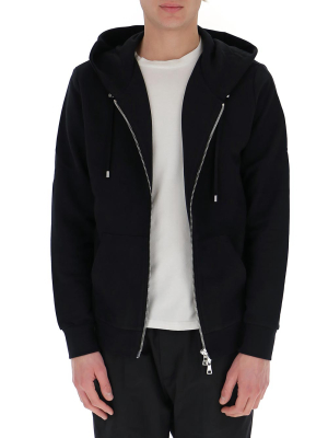 Balmain Logo Print Hooded Sweater