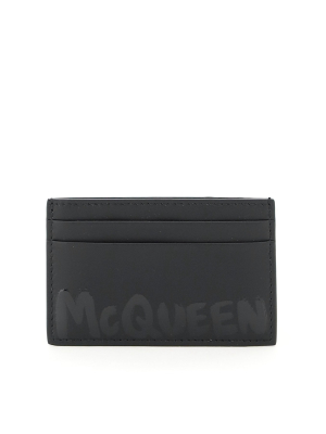 Alexander Mcqueen Logo Print Cardholder