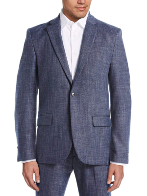 Big & Tall Slim Fit Crosshatch Suit Jacket